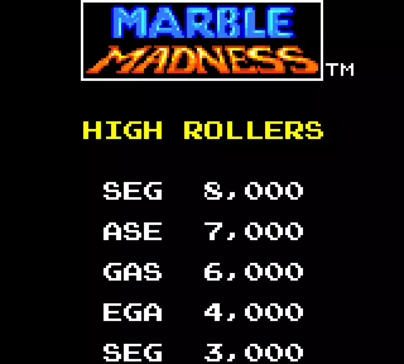 Image n° 4 - screenshots  : Marble Madness